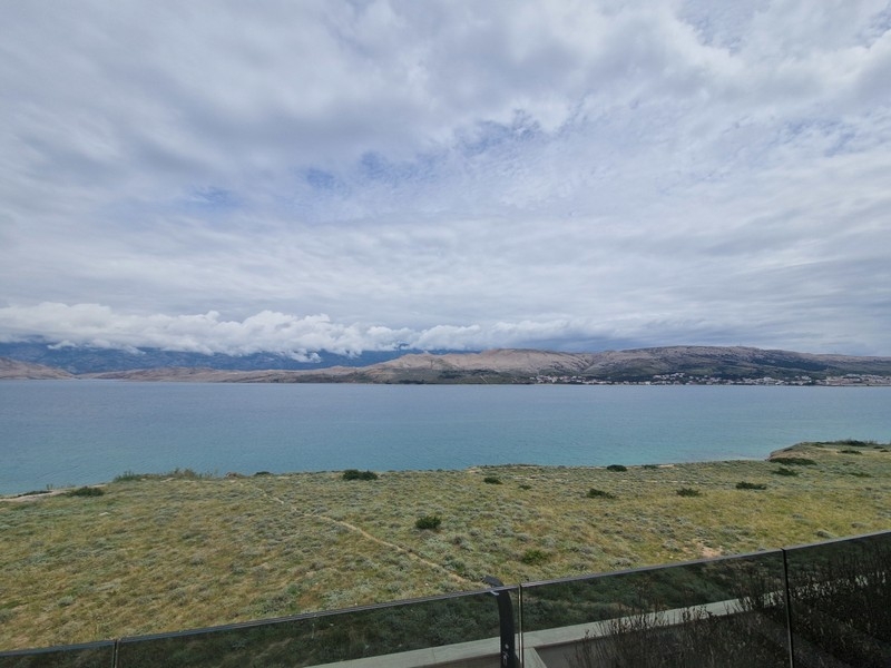 Meerblick von der Terrasse auf der Insel Pag