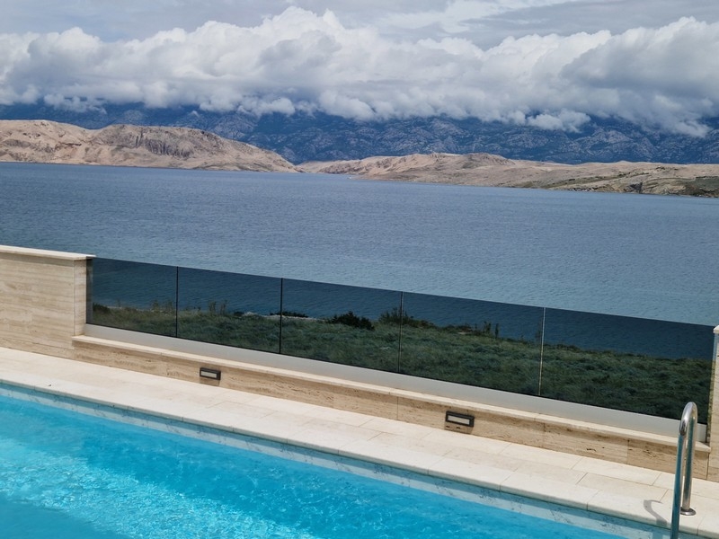 Wohnung mit Pool und Meerblick in Pag, Kroatien - A3950.