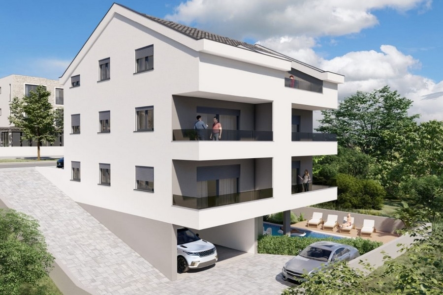 Neubau Penthouse mit Stellplatz auf Ciovo
