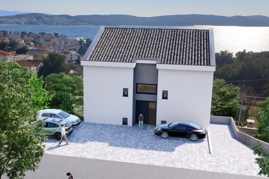 Penthouse mit Meerblick auf die Bucht von Trogir