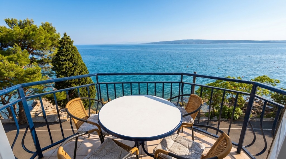 Meerblick Balkon direkt am Meer in Kroatien