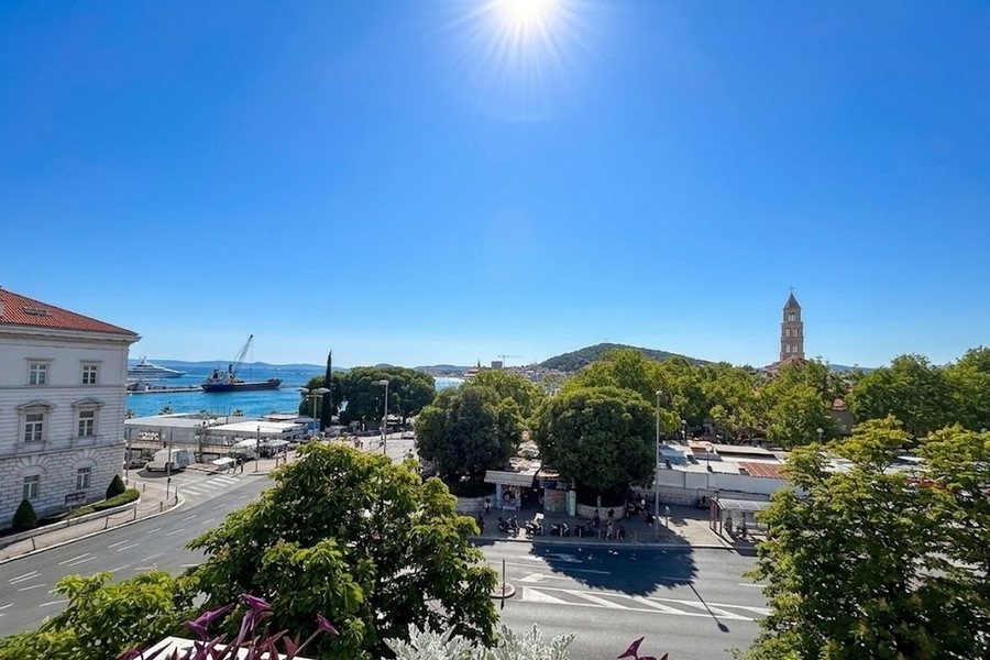 Meerblick Wohnung in Split mit Blick auf Hafen und Altstadt