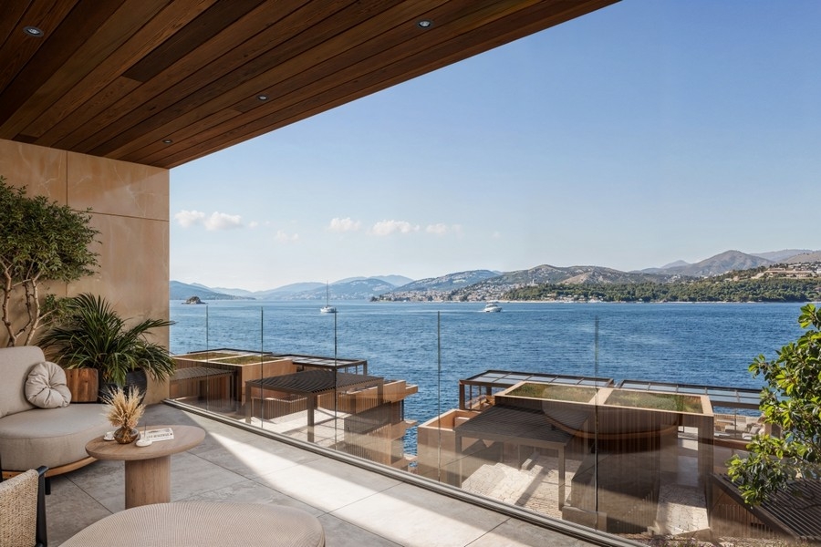 Luxuswohnung auf Ciovo mit Terrasse und Meerblick