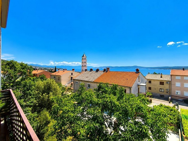Meerblick vom Balkon einer Wohnung in Kroatien