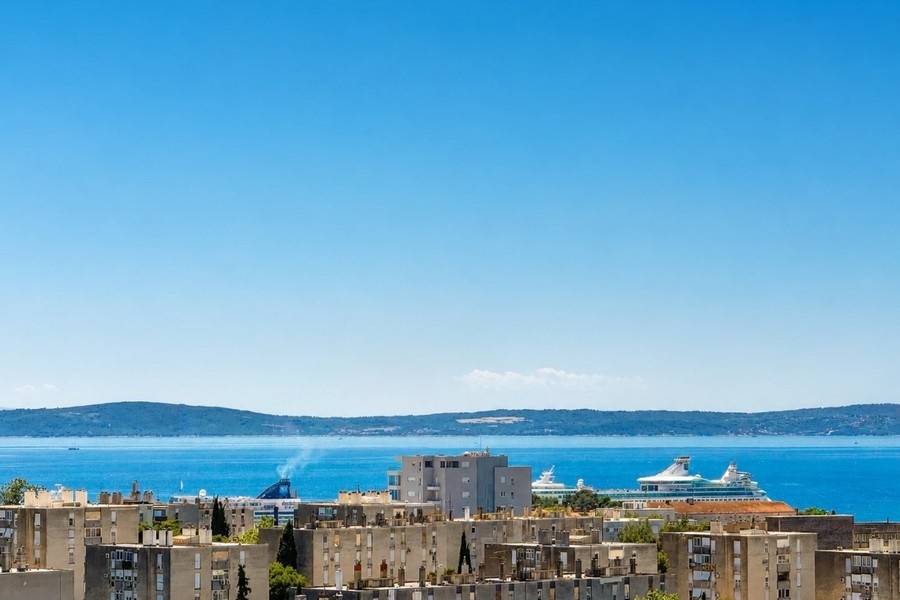 Meerblick über Split und Adria