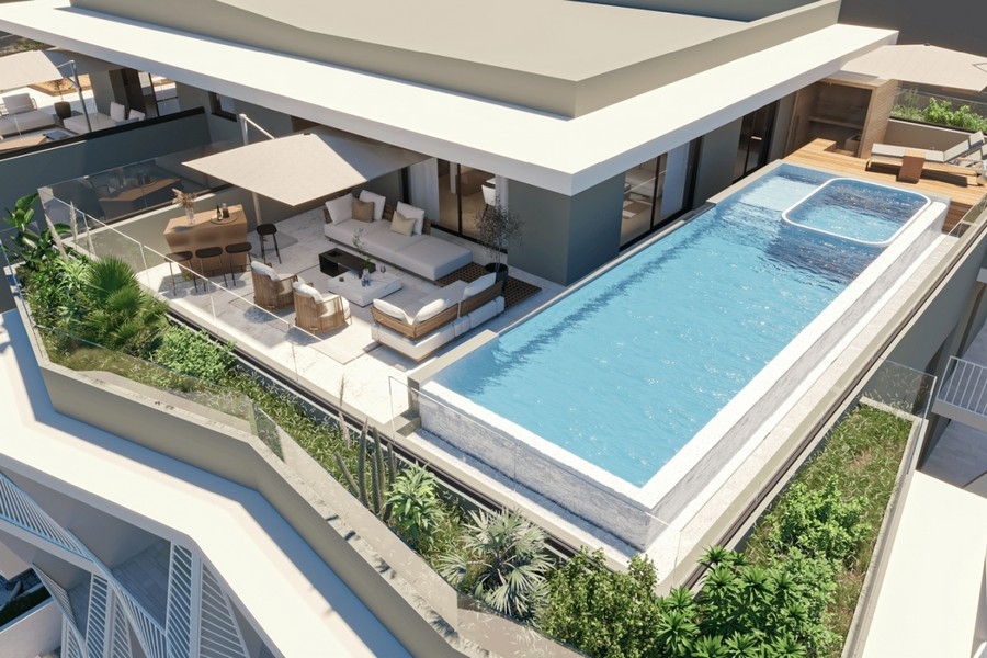 Penthouse mit Infinity-Pool und großer Terrasse