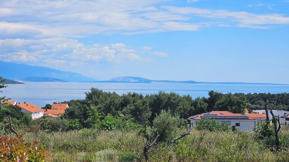 Panoramablick auf das Meer und die Inseln der Kvarner Bucht