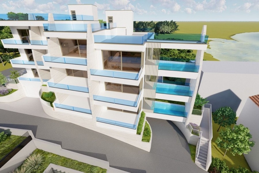 Moderne Neubauwohnanlage mit Meerblick in Primosten Kroatien