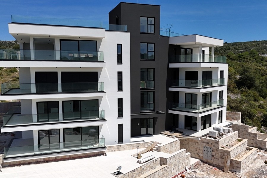 Außenansicht des neuen Wohnkomplexes in Primosten