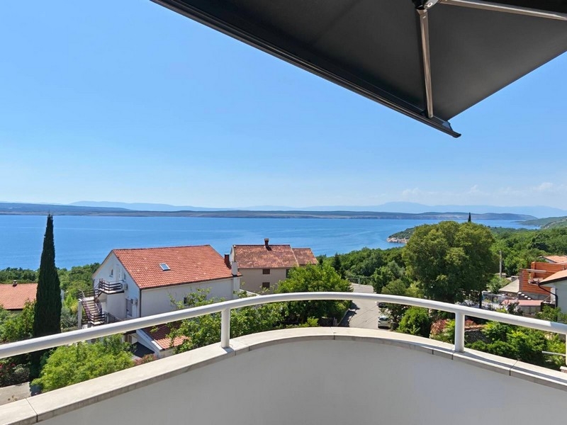 Balkon mit Blick auf die Kvarner Bucht