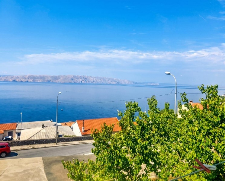 Meerblick von der Wohnung in Senj Kroatien