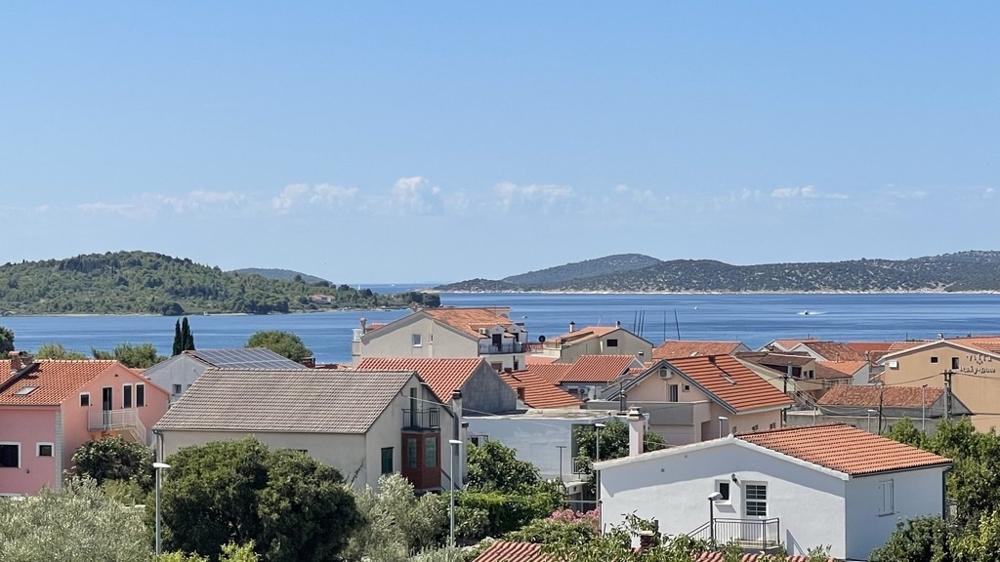 Meerblick mit Inselpanorama von der Wohnung in Vodice Kroatien