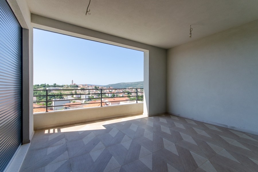 Loggia mit Blick über Seget Vranjica und Trogir