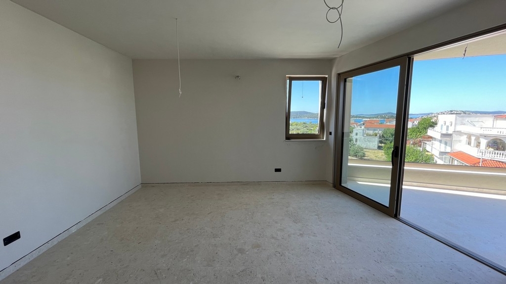 Wohnzimmer mit Zugang zur Terrasse, Wohnung in Tribunj - A4109