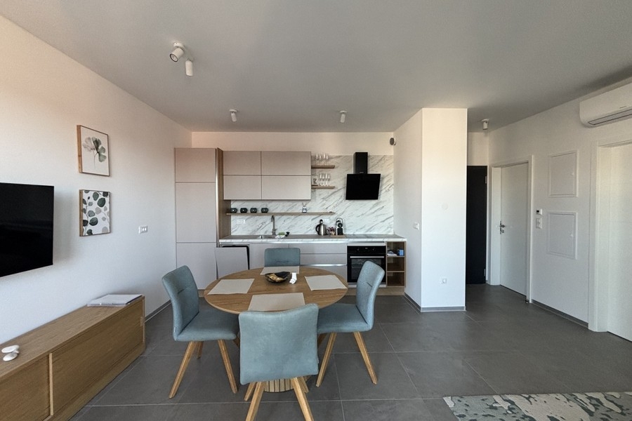 Wohn- und Essbereich des Penthouses in Trogir auf Ciovo