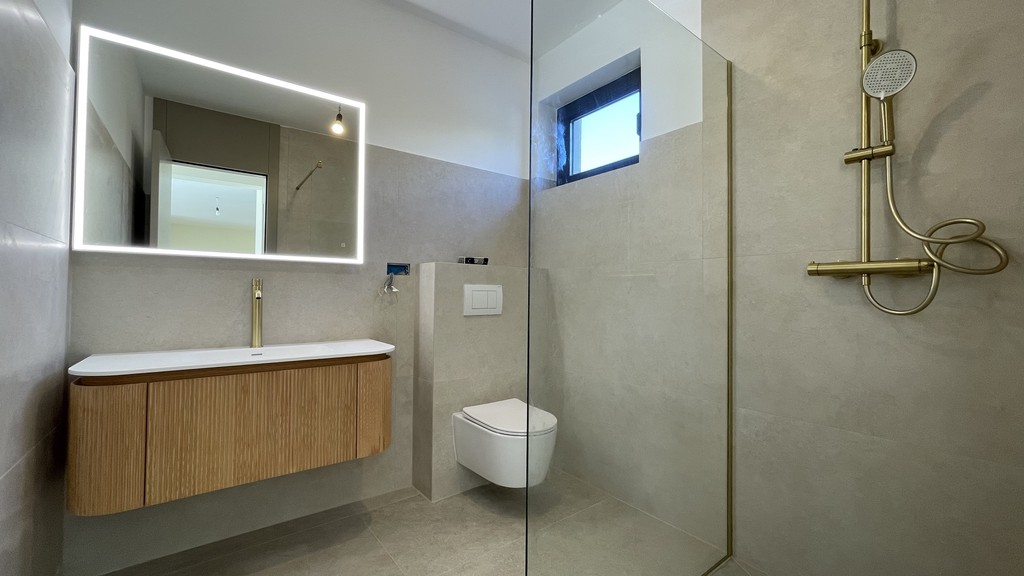 Duschbereich mit Glaswand