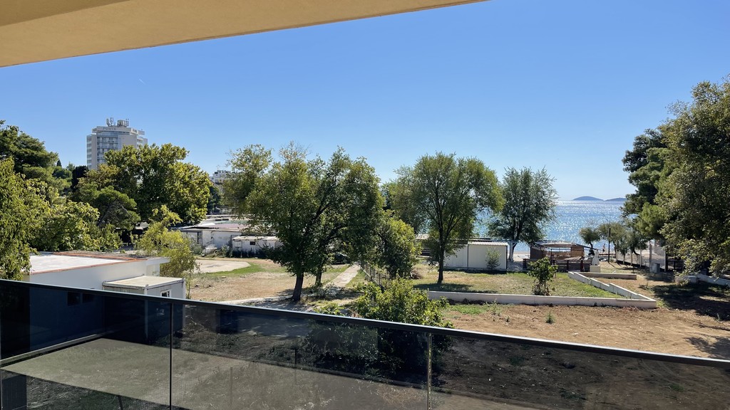 Meerblick von der Terrasse im ersten Obergeschoss
